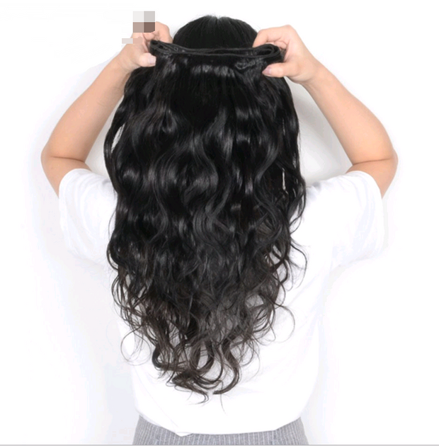 Real hair wig, hair styling hair extension, body wave human hair weaves